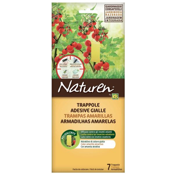 50 Pezzi Trappole Appiccicose,Trappole Adesive per Insetti su Entrambi I Lati, Autoadesive, Biadesivo Trappole Ecologiche per Insetti per Mosche Bianche, Zanzare, Tarme Altri Insetti - 15cm x 20 cm