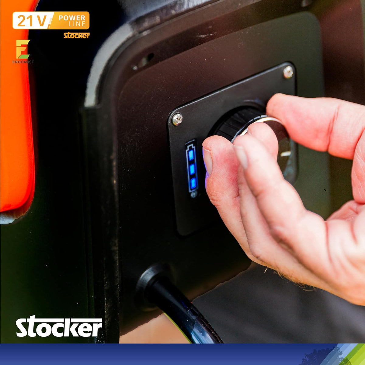 Pompa elettrica a zaino 15 L con batteria 21 V 2,6 Ah - Stocker