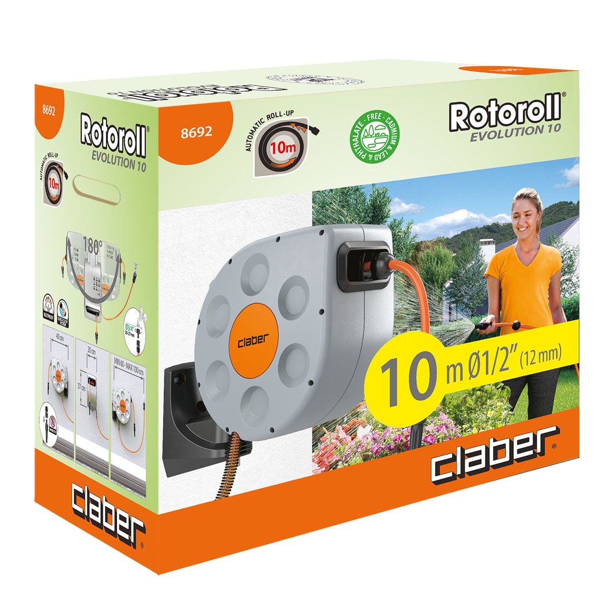 Avvolgitubo Rotoroll Evolution - Claber 10 m