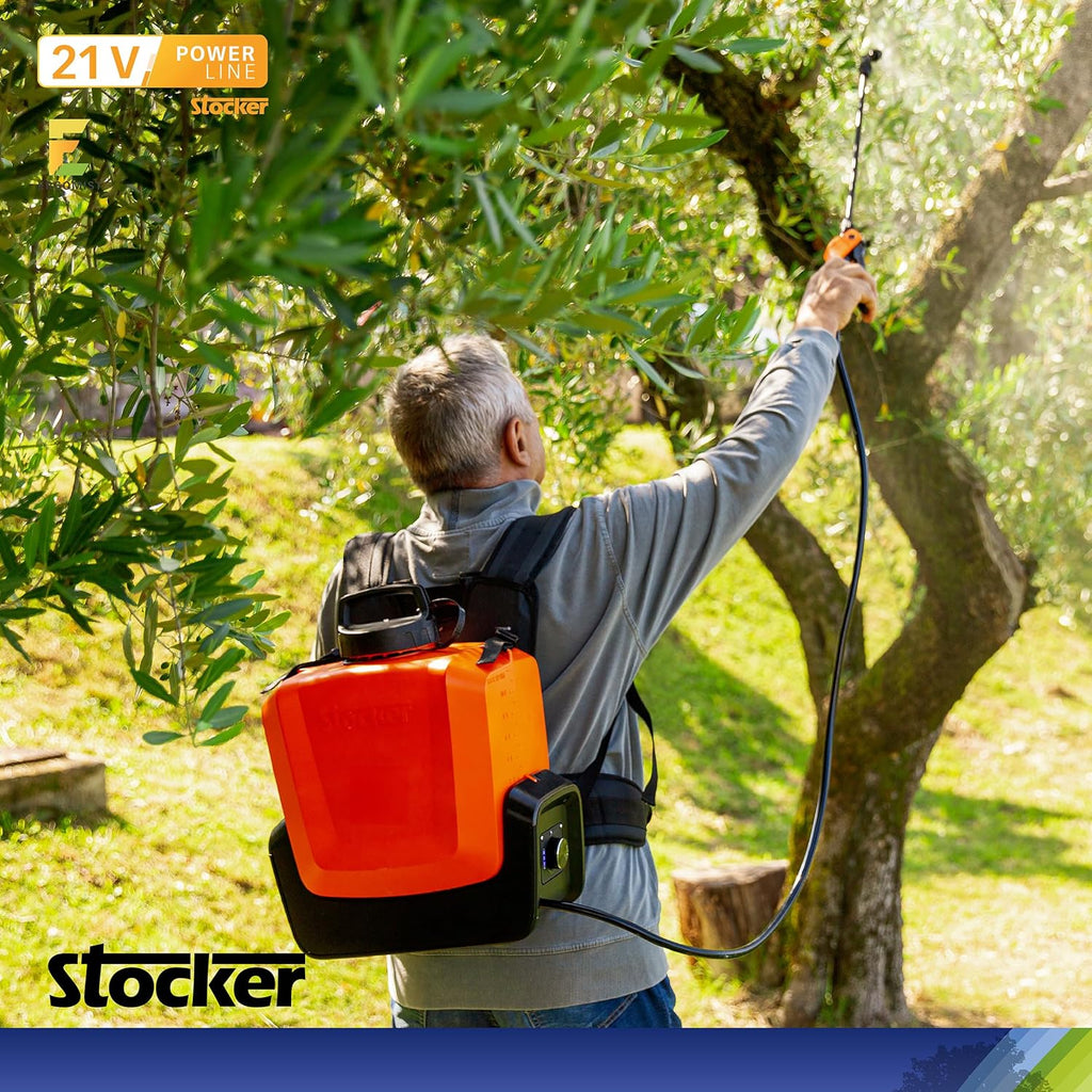 Pompa elettrica a zaino 15 L con batteria 21 V 2,6 Ah - Stocker