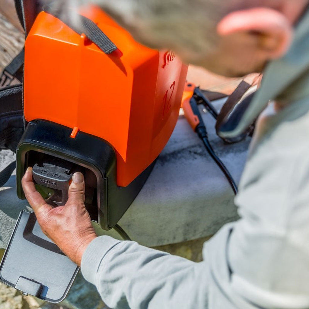 Pompe à dos électrique Ergomist 12 L 21 V - Stocker