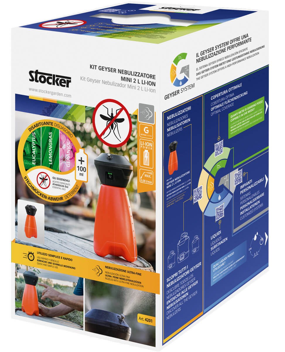 Kit Geyser Nebulizzatore Mini 2 L con Florifens 100 ml - Stocker