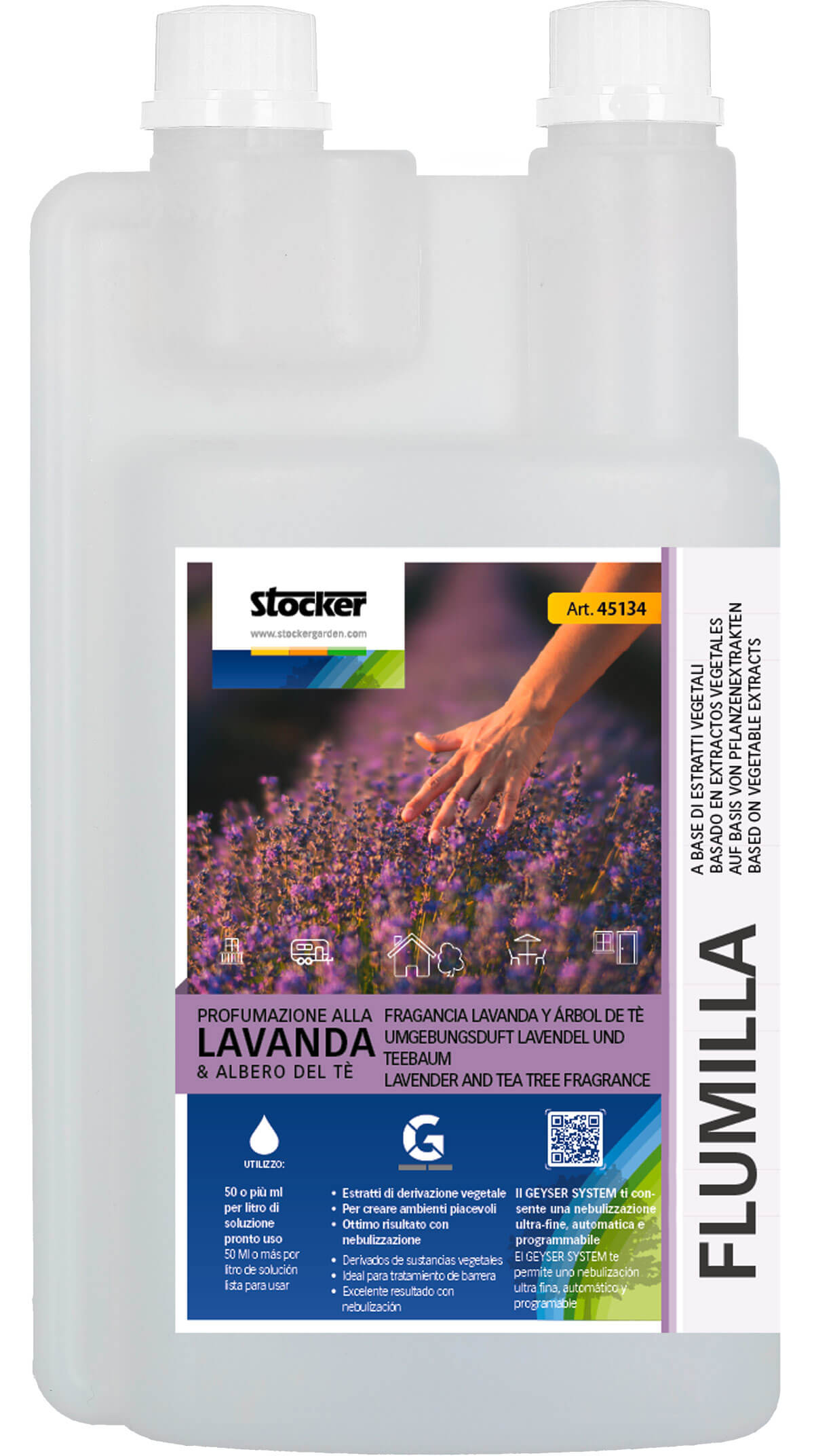 Flumilla profumazione lavanda e albero del tè - Stocker 1 L