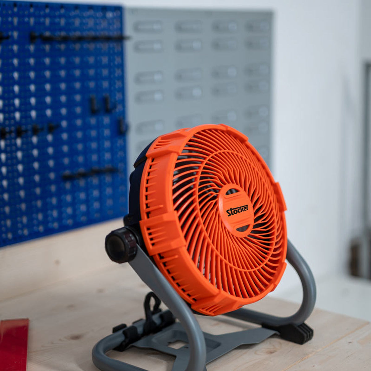 Kit faro e ventilatore 21 V con batteria e caricabatterie - Stocker