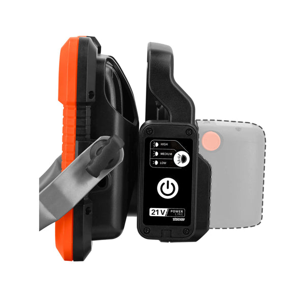 Kit Faro + Ventilatore + Batteria + Caricabatterie 21V Power Line -Stocker