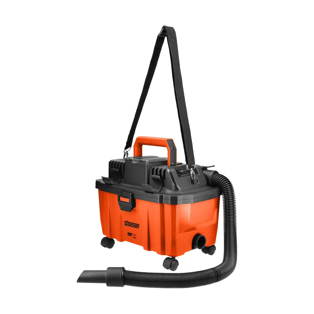 Aspiradora y soplador 21 V con filtro HEPA, batería y cargador - Stocker