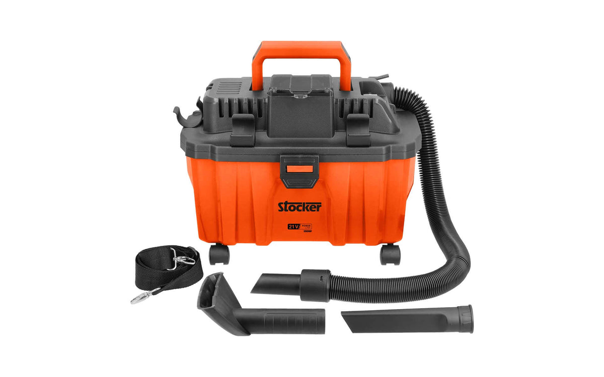 Aspirapolvere e soffiatore 21 V con filtro HEPA, batteria e caricabatterie - Stocker