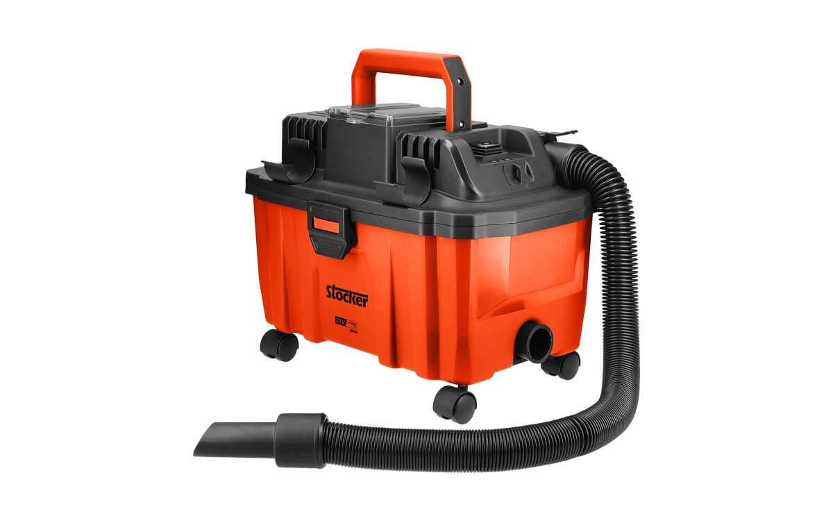Aspirapolvere e soffiatore 21 V con filtro HEPA, batteria e caricabatterie - Stocker