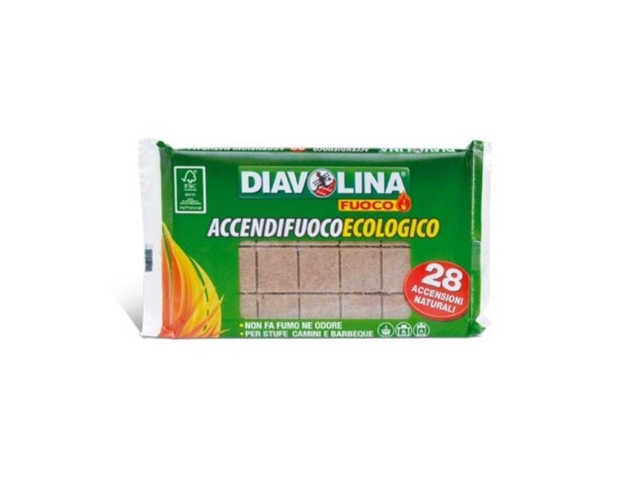 Accendifuoco ecologico Fuoco Naturale - Diavolina 28 cubi