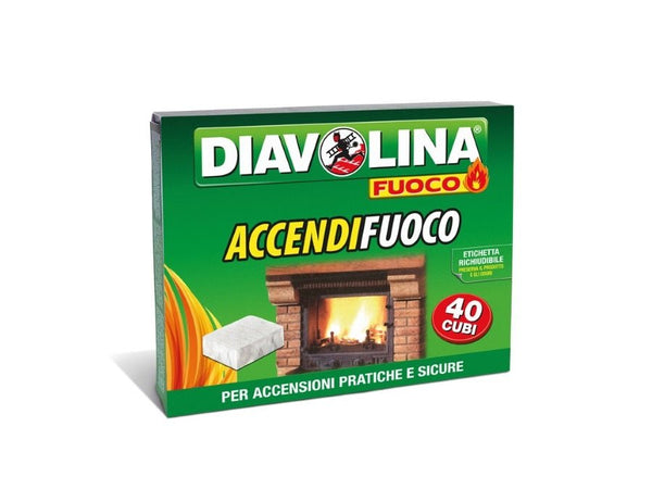 Diavolina accendifuoco 40 cubi