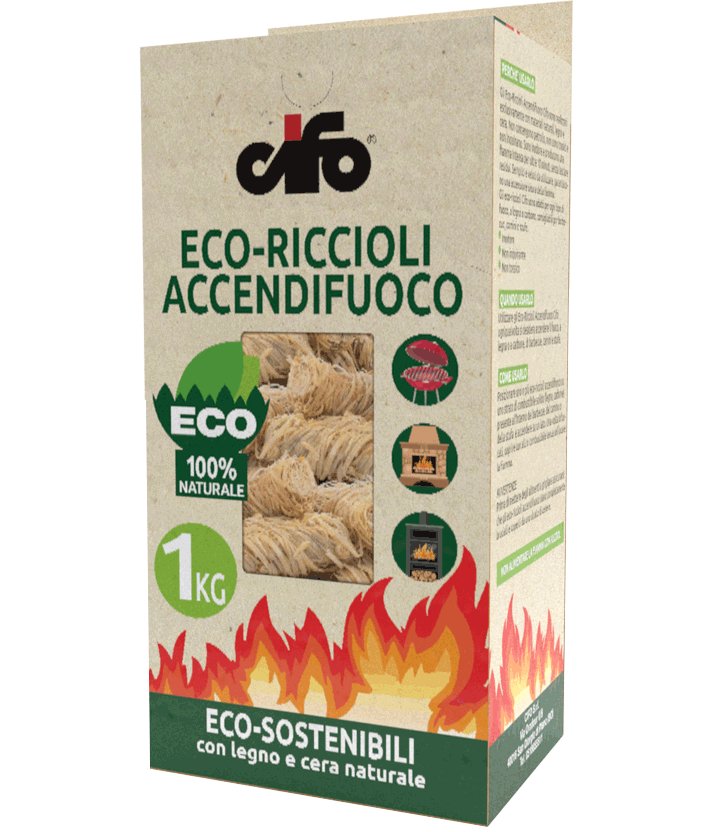 Eco riccioli accendifuoco - Cifo 1 kg